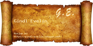 Gindl Evelin névjegykártya